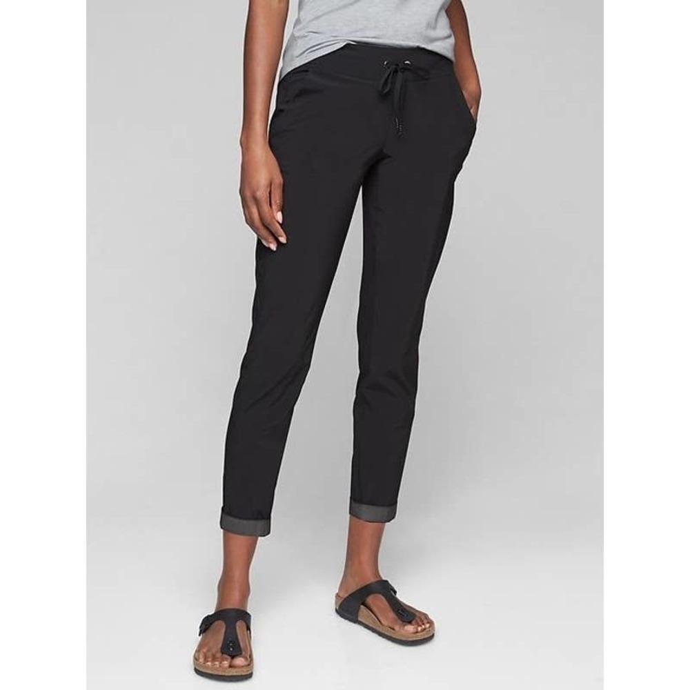 Athleta Black Cropped Ankle Pants Slim Fit